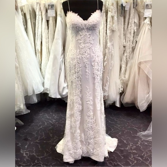 NWT SOTTERO AND MIDGLEY-MATTEA-5SR602 Wedding Dress - Size 8 - White - Mermaid - Picture 9 of 16